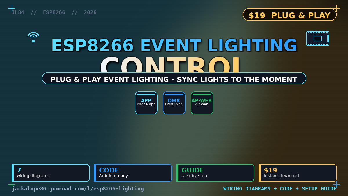 ESP8266 Event Lighting Control pack cover